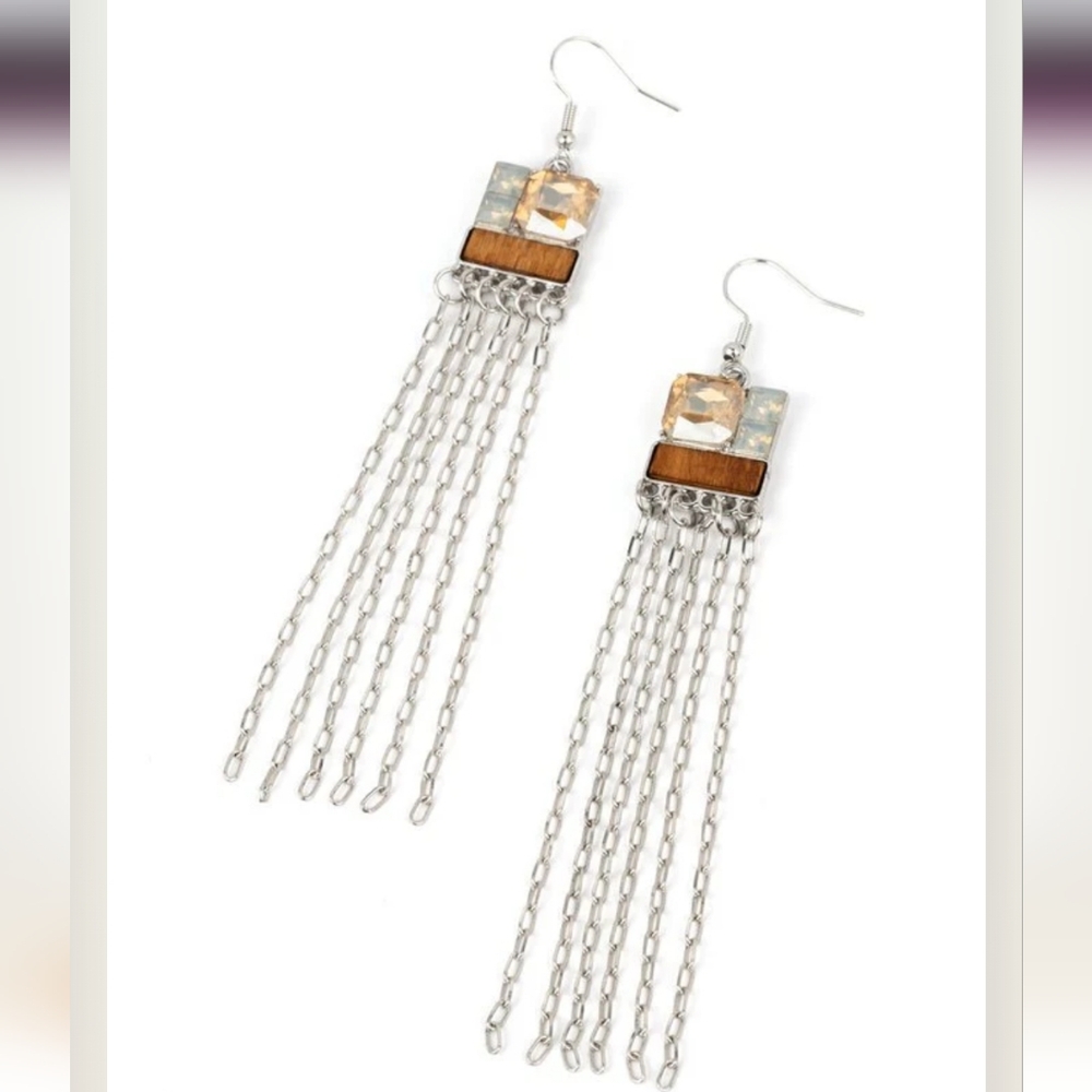 Thrift Shop Shimmer Multi Earrings  Vintage